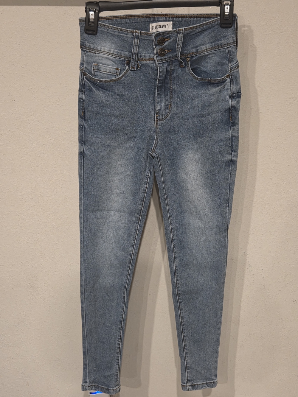 Blue Savvy Women’s Light Blue Skinny Jeans